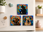 Stained Glass Style Pet Magnet
