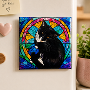 Stained Glass Style Pet Magnet