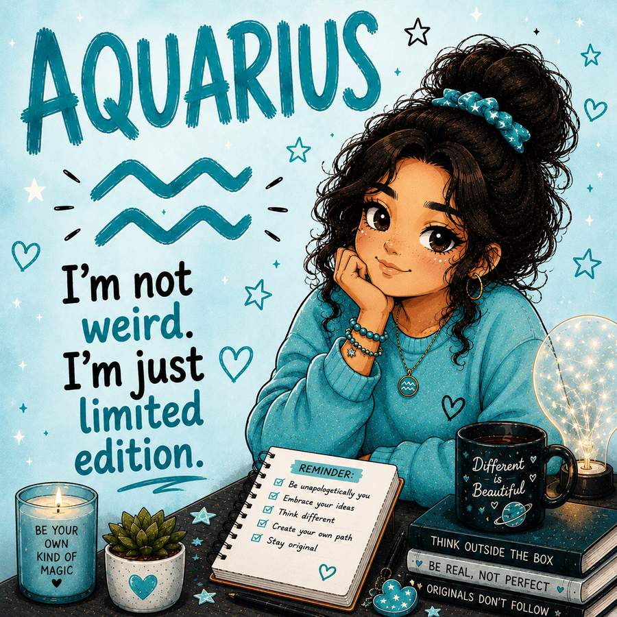 Funny Aquarius star sign magnet