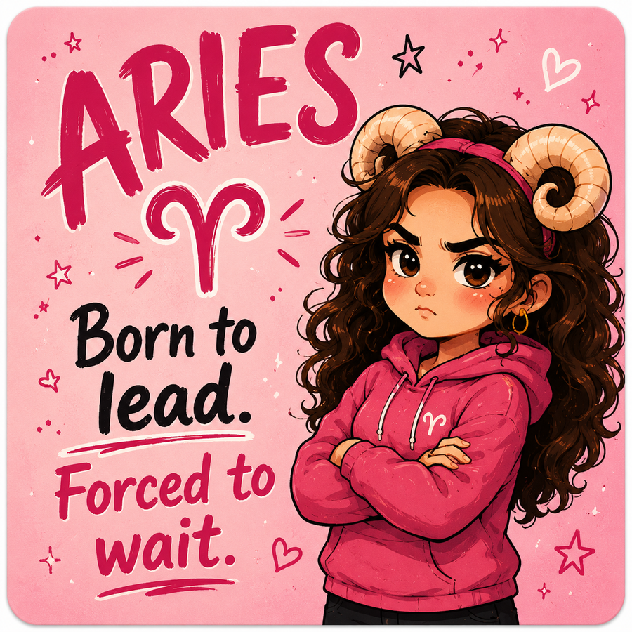 Funny Aries star sign magnet
