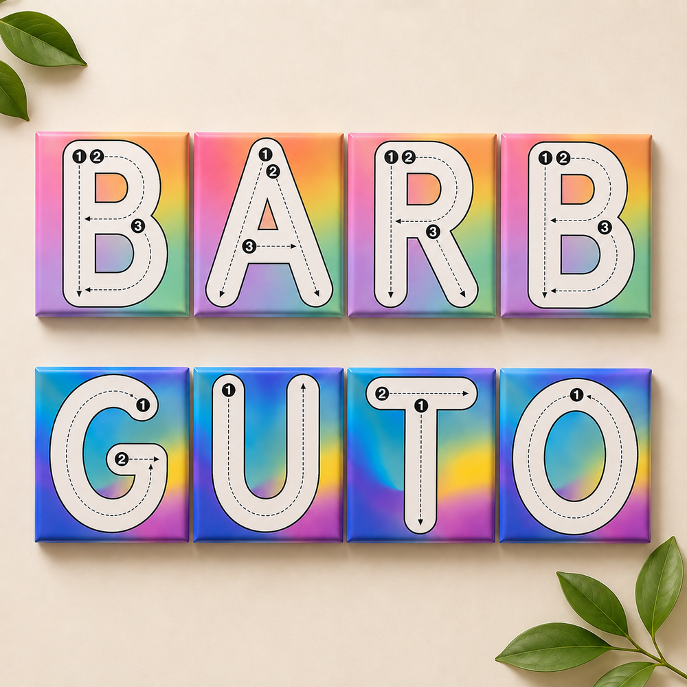 Traceable Letter Magnets