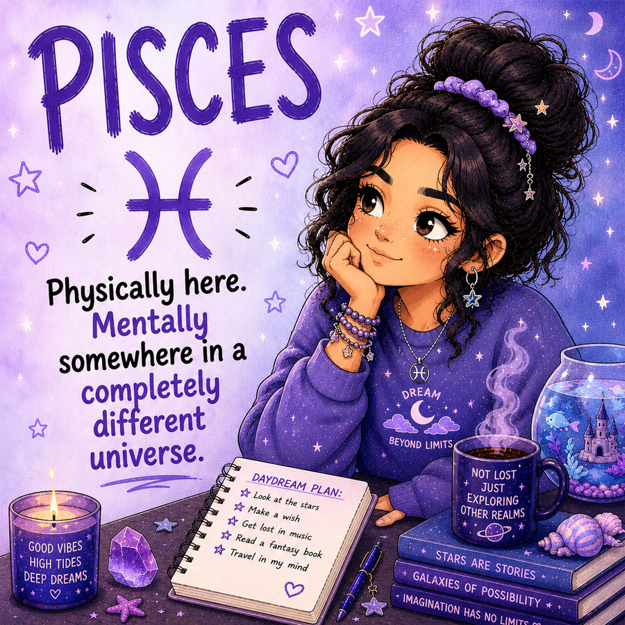 Funny Pisces star sign magnet
