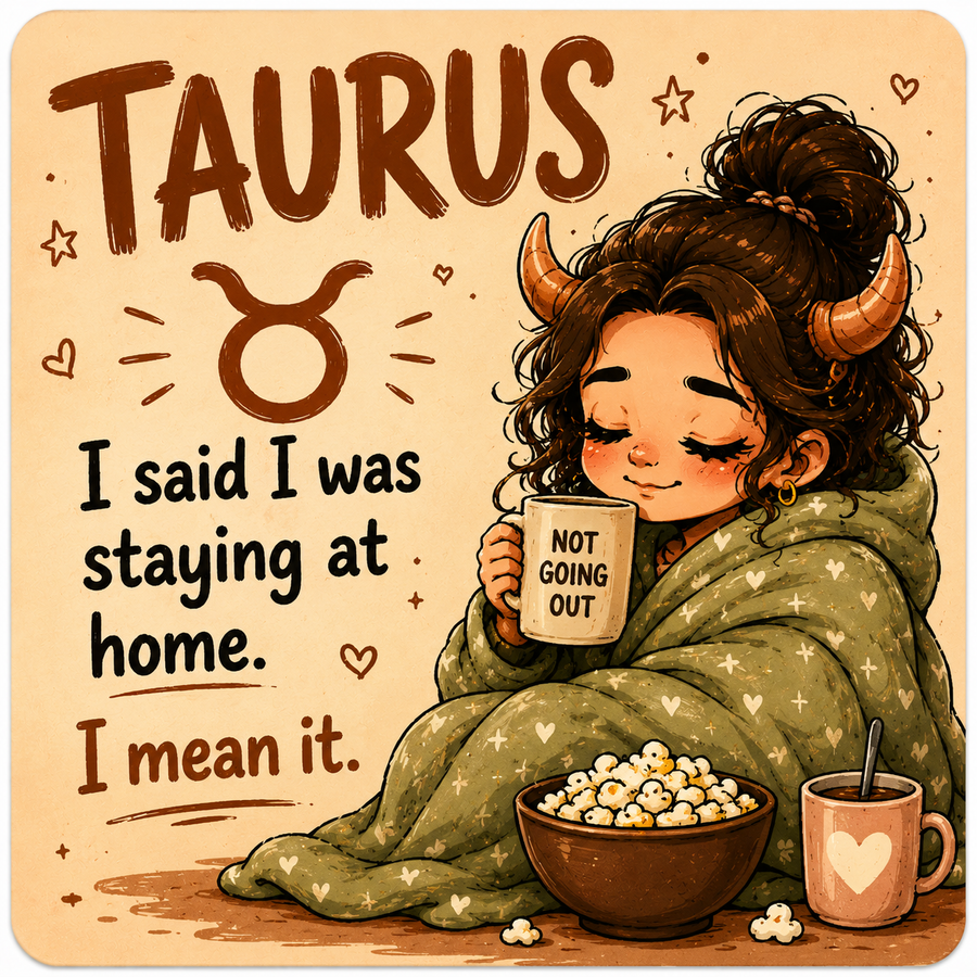 Funny Taurus star sign magnet