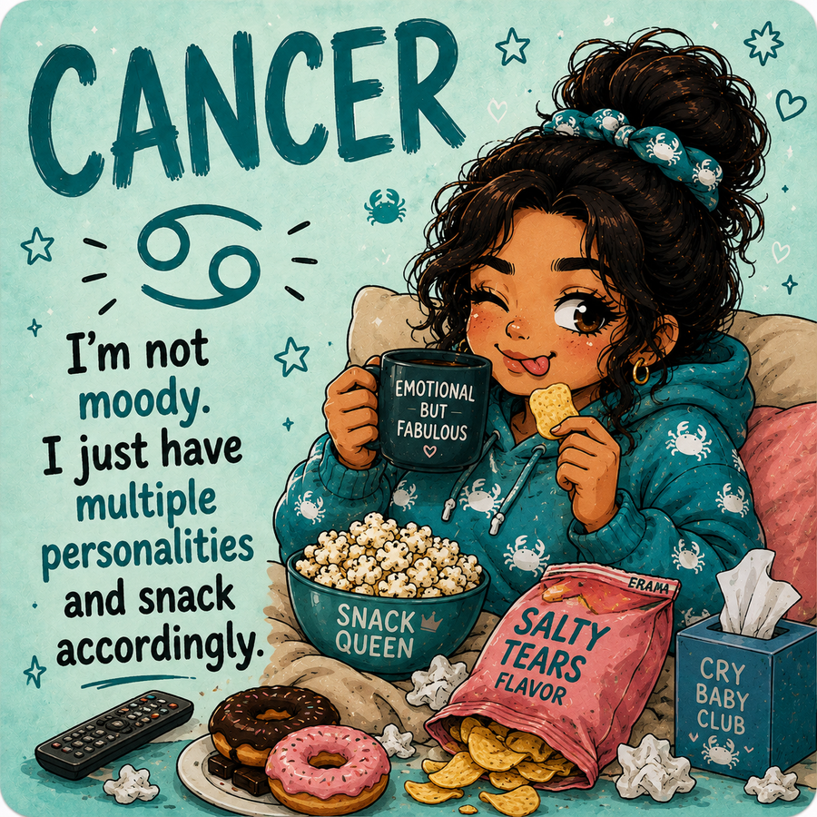 Funny Cancer star sign magnet