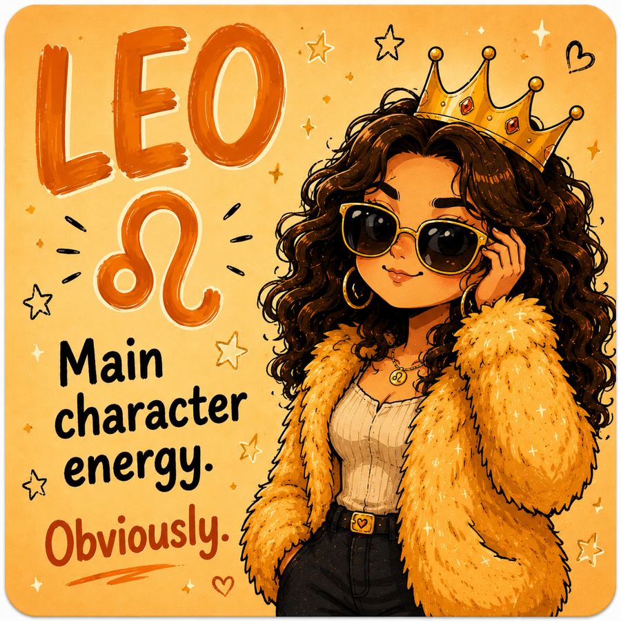 Funny Leo star sign magnet