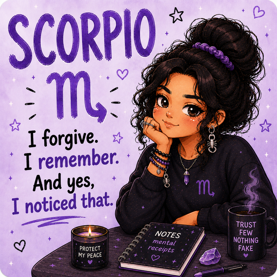 Funny Scorpio star sign magnet